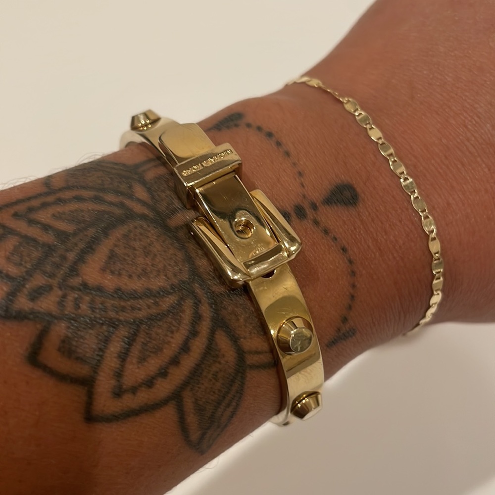 Michael Kors Astor Buckle Bangle Bracelet
